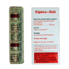 Ciplox (Ciprofloxacin Hydrochloride) - 500mg (30 Tablets)